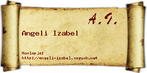 Angeli Izabel névjegykártya